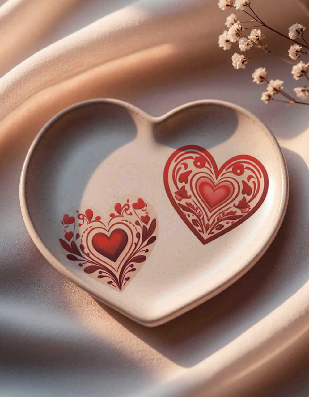 Трансфер переводной - декаль для свечей и гипса день святого валентина 014 А5