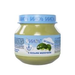 Бибиколь пюре брокколи-козье молочко с 6 месяцев 80 г