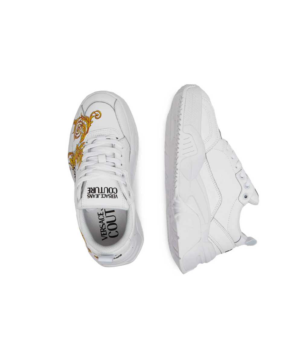 Кожаные кроссовки Versace Jeans Couture - белый(74VA3SF4ZP232)