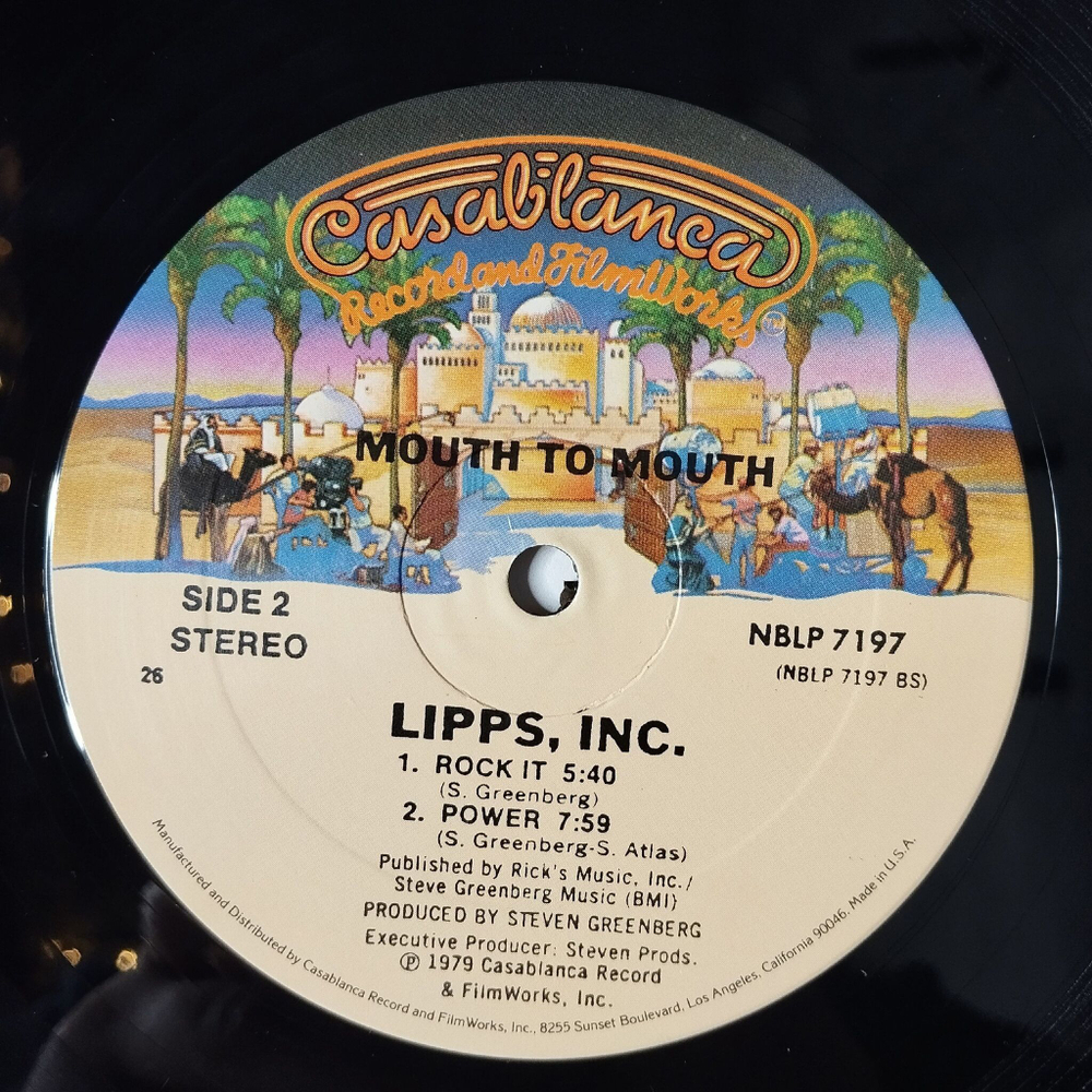 Винтажная виниловая пластинка LP Lipps, Inc. Mouth To Mouth (USA 1979) Funkytown