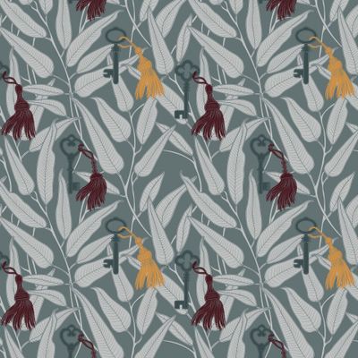 Винтажные ключи. Серый.