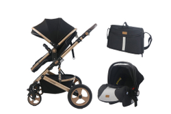 Детская коляска-трансформер 3 в 1 Luxmom 518W,с автолюлькой