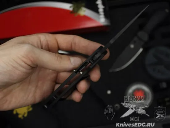Нож складной Spyderco Para 3 223GPBK c клинком сатин CPM-S45VN, рукоять черная G10