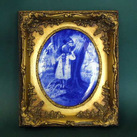 Винтаж: Картина на фарфоре