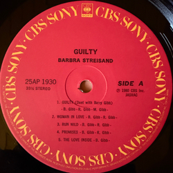 Виниловая пластинка Barbra Streisand ‎– Guilty LP