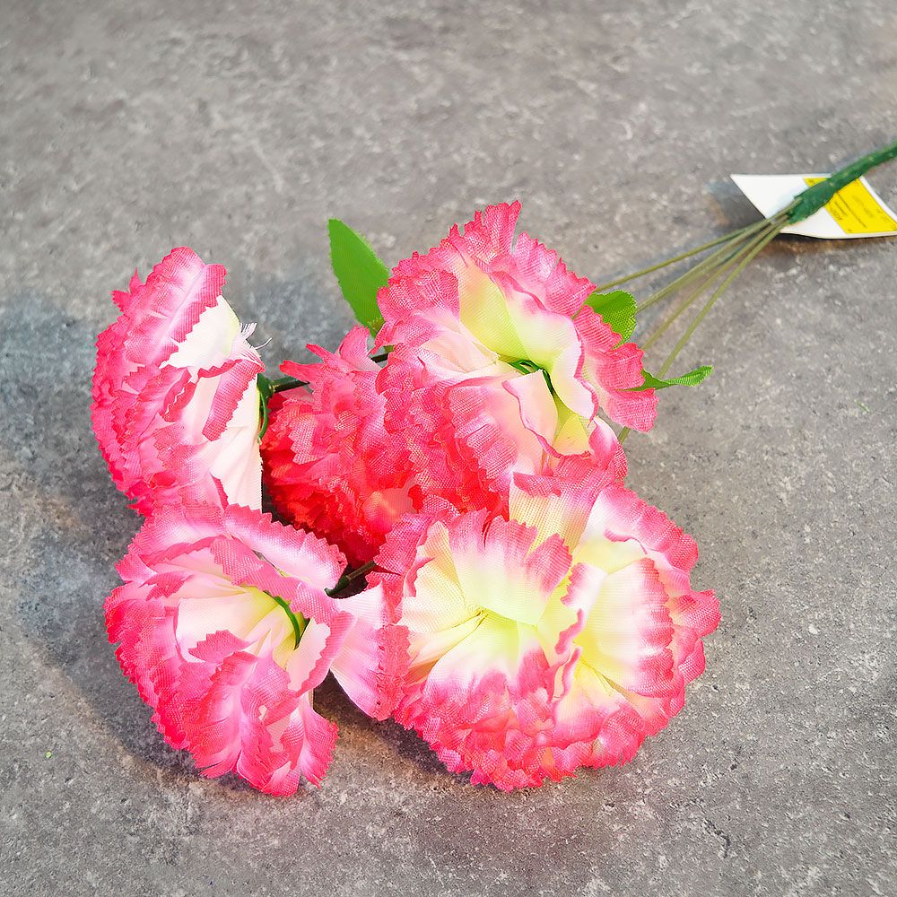 Цветы искусственные "Гвоздики" 30-35см, в ассортименте, 535-157