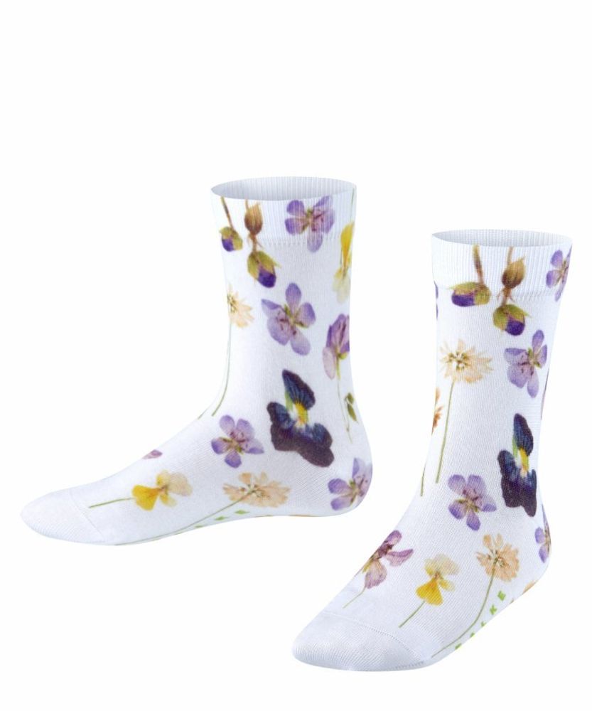 Хлопковые носки с цветочным принтом FALKE
