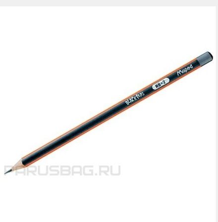 Карандаш чернографитный Maped Black Pep's, HB, трёхгранный корпус