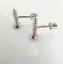 Серьги серебряные Эстерелла, 925 проба, родированные/Ф