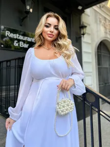 Платье с разрезом УК-1118-2 Фабрика Моды