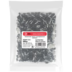 Наконечник-гильза ЭРА NO-225-64 НШвИ 1.5-8 с изолированным фланцем упаковка 500 шт