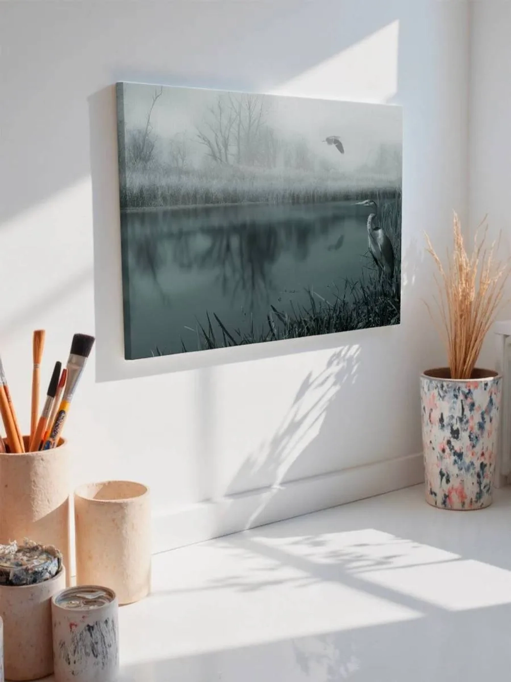 Картина на стену 40 X 50 Зимний пруд