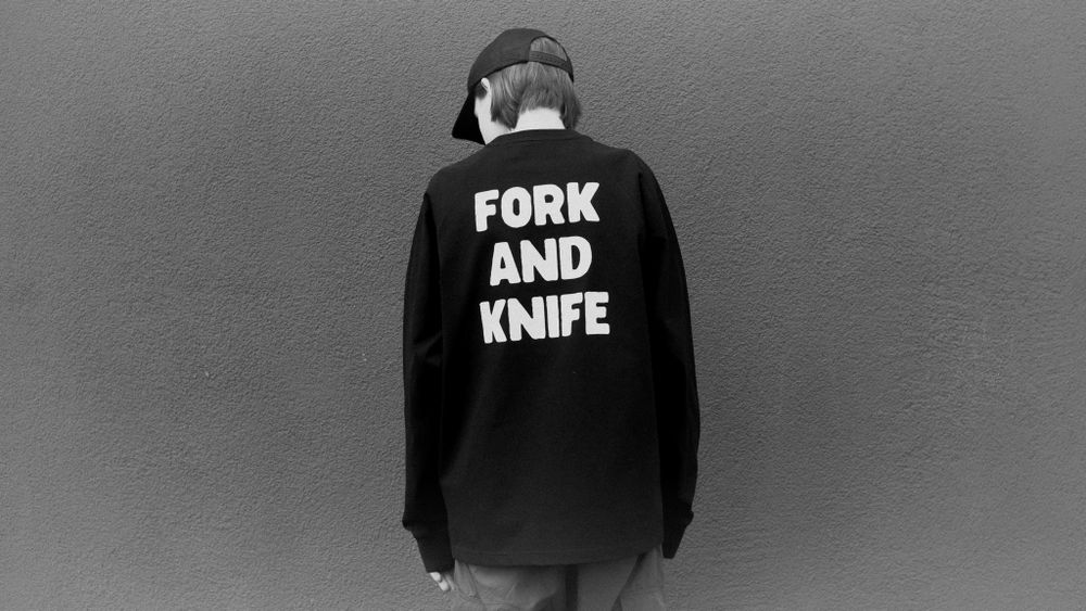 Лонгслив Hardlunch F&K черный