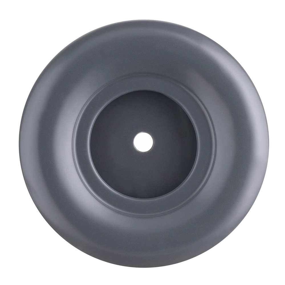 Горшок цветочный серого цвета из коллекции edge, 1,2 л