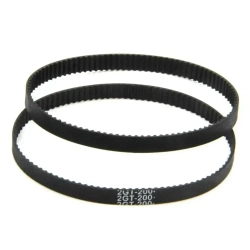 Синхронное колесо GT2, 20 и 60 зубьев, 8 мм, алюминиевый зубчатый шкив с 2 шт., шириной 200 мм, 6 мм, ремнем для фрезерного станка