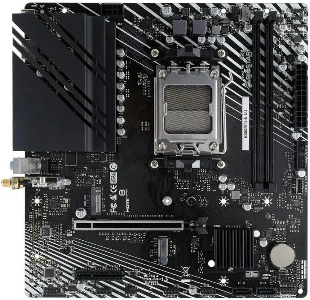Материнская плата mATX Biostar B850MT2-E DJ