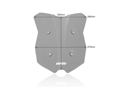 WRS Ветрове стекло Sport KTM 1290 Super Duke GT (2019-2024) сильно затемненное KT007FS