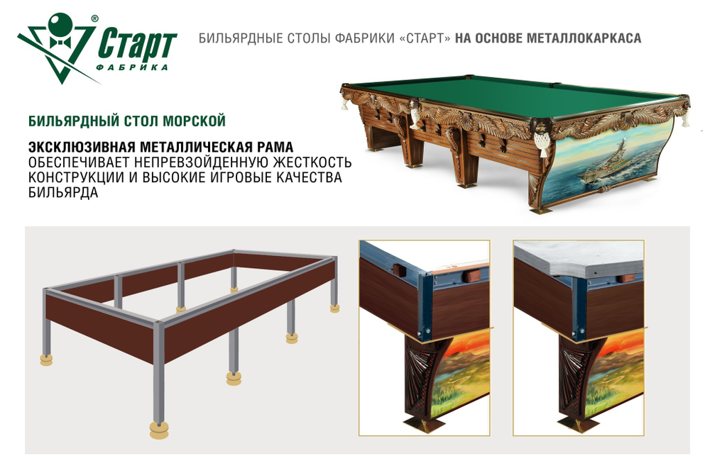Бильярдный стол Морской