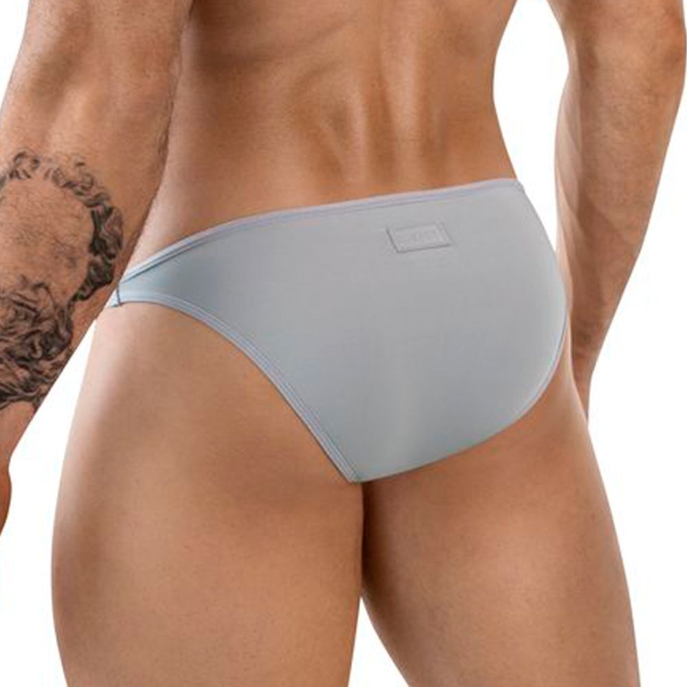 Мужские трусы брифы серые Clever Moda OOMPH BRIEF 186512
