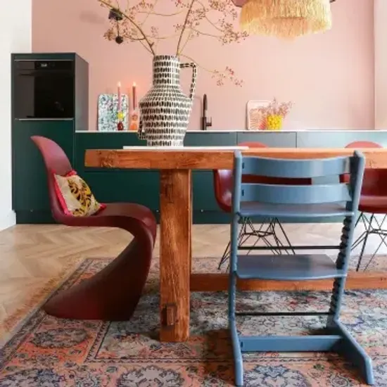 Стульчик для кормления STOKKE Tripp Trapp комплект 4 в 1 (Fjord Blue)