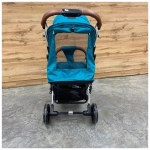 Коляска прогулочная Babalo 2022 Изумруд текстиль на белой раме с сумкой