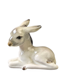Фарфоровая статуэтка (миниатюра) "Ослик" ЛФЗ