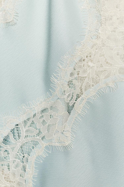 ZARA ТОП В БЕЛЬЕВОМ СТИЛЕ С КРУЖЕВОМ — ZW COLLECTION, НЕБЕСНО-ГОЛУБОЙ