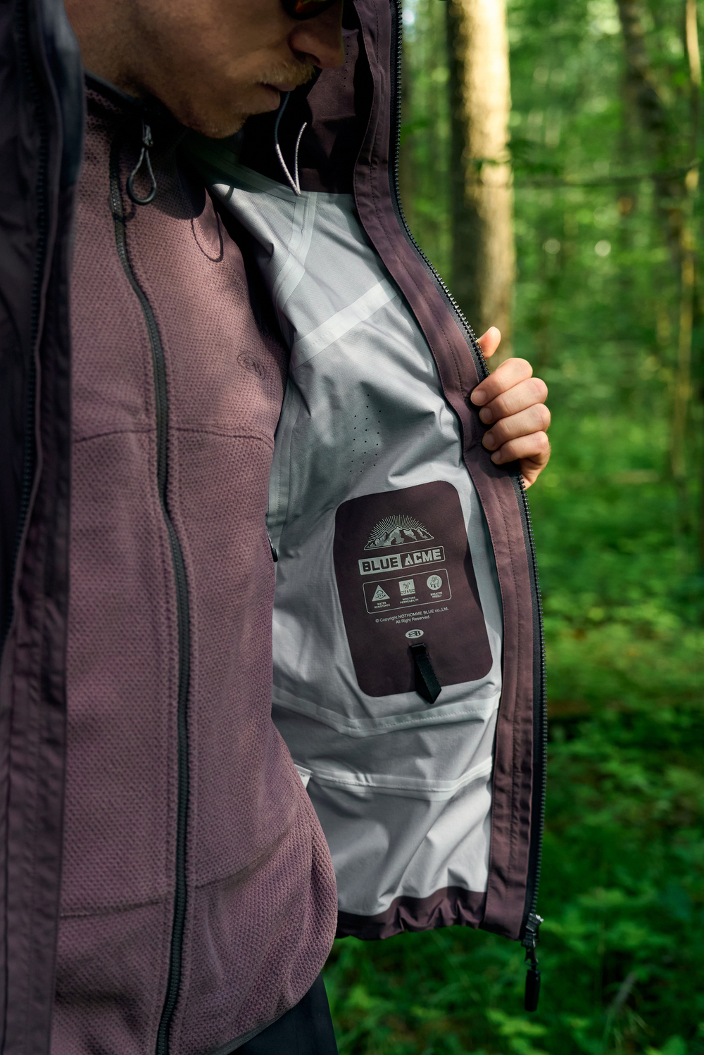 Куртка Nothomme Blue 3-in-1 Waterproof Hardshell Jacket "Purple"