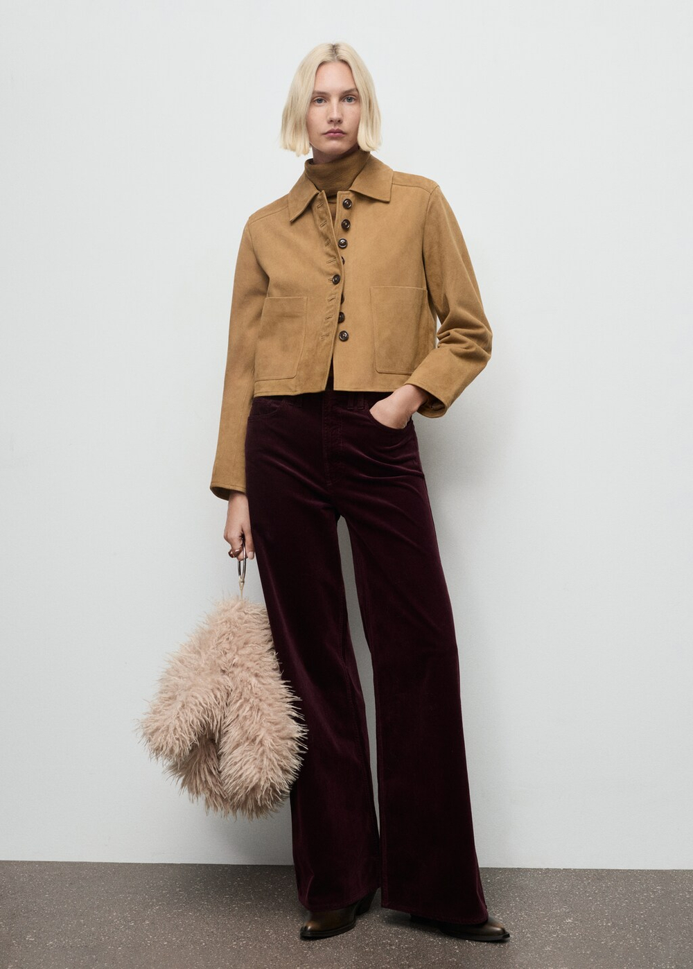 Широкие вельветовые джинсы wide leg