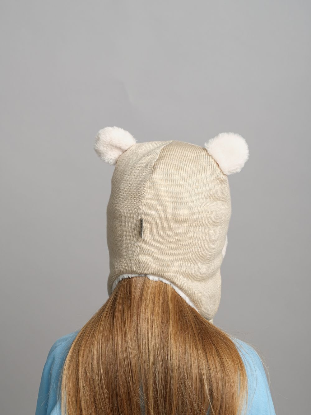 Шапка зимняя вязаная (Жемчуг) ТЕДДИ