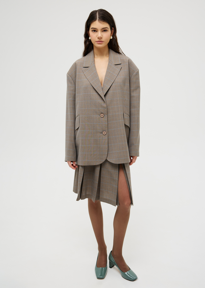 Жакет объемного кроя