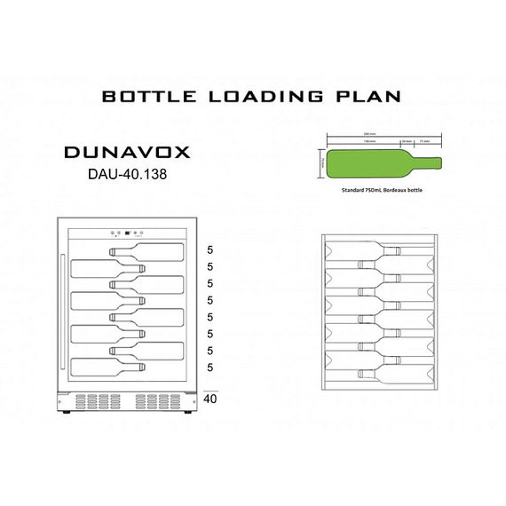 Винный холодильник Dunavox DAU-40.138SS