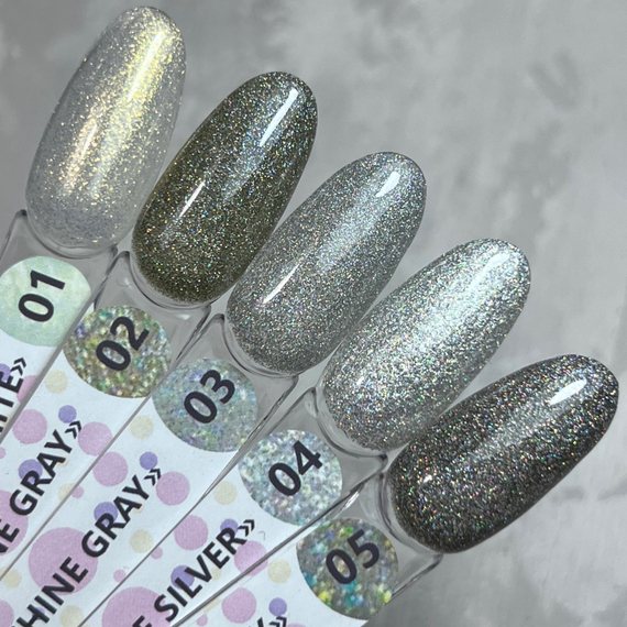 Гель-лак ТМ &quot;HIT gel&quot; №04 Shine Silver, 9 мл