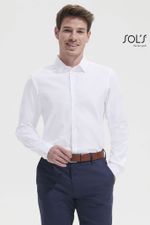 Мужская рубашка Brody Men, материалы: 82% хлопок, 18% полиэстер, размер XXL, цвет голубой