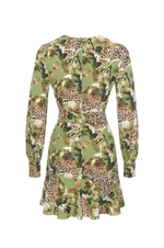 Dress "Safari" with flounce