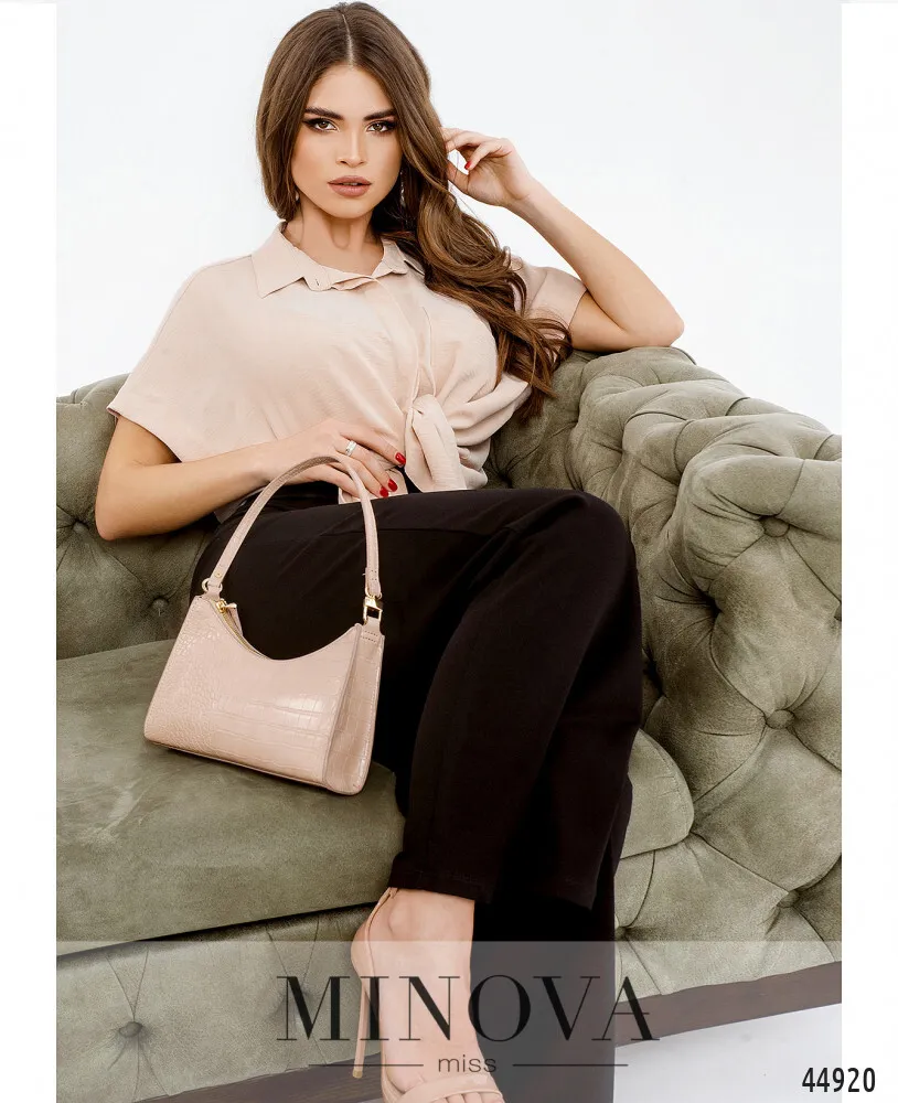 Рубашка 4140-пудра Minova