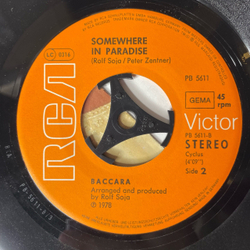 Винтажная виниловая пластинка 7 дюймов (маленькая пластинка) Baccara The Devil Sent You To Lorado (Германия 1978)