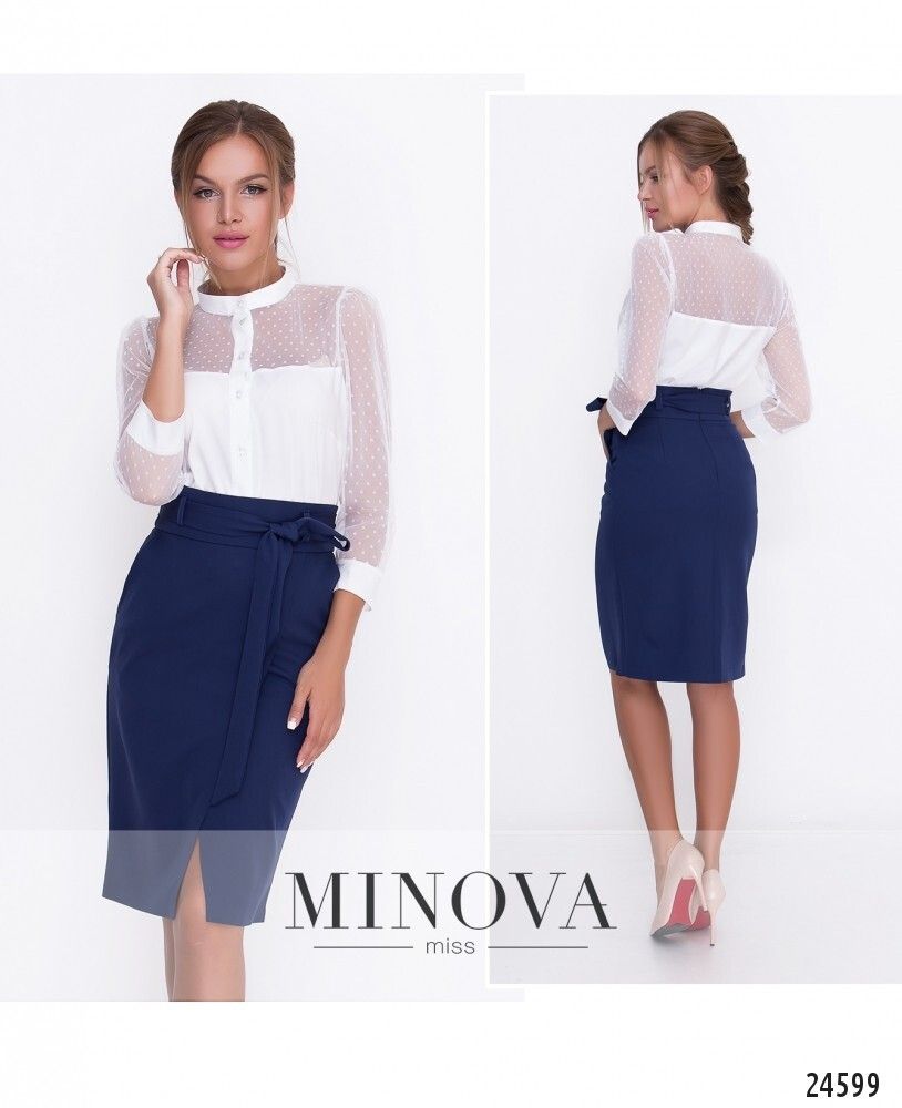 Юбка 1108-синий Minova