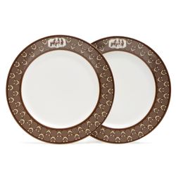 НАБОР ТАРЕЛОК ЗАКУСОЧНЫХ LEFARD "HORSE CLUB" 2 ШТ. 20,5 СМ (КОР=24ШТ.)