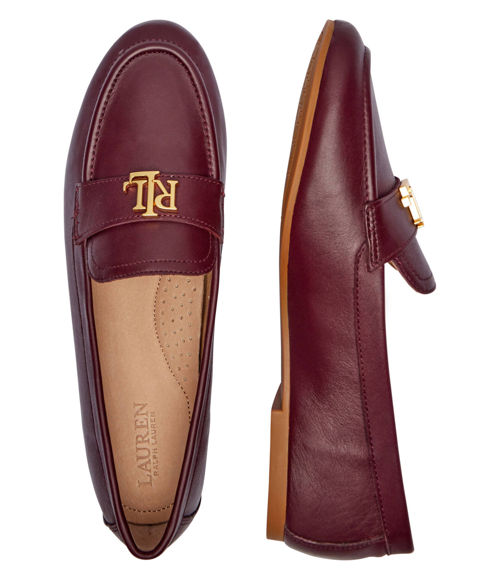 Кожаные лоферы AVERI III LAUREN RALPH LAUREN - бордовый(802951363)