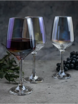 Набор бокалов для вина, 450 мл, 6 шт. перламутровые