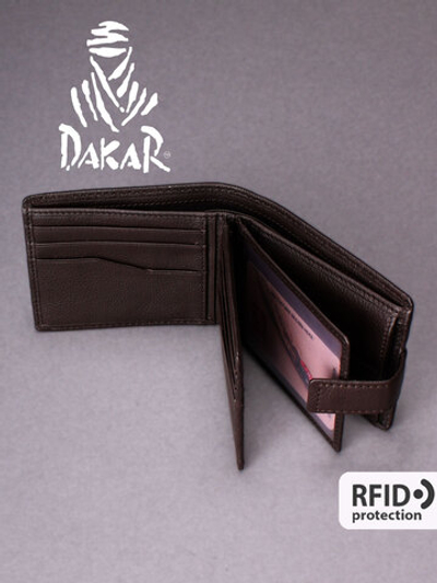 DKB1101R Castanho - Портмоне Dakar с RFID защитой