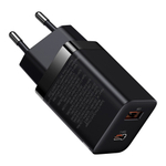 Зарядное устройство Baseus Super Si Pro Quick Charger C+U 30W - Black