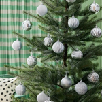 Набор ёлочных украшений (шар) Vintertid, 32 шт, 8 см, пластик, серебристый