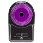 Точилка механическая BRAUBERG ULTRA для чернографитных и цветных карандашей, крепление к столу, цвет корпуса сиреневый с черным, 271341