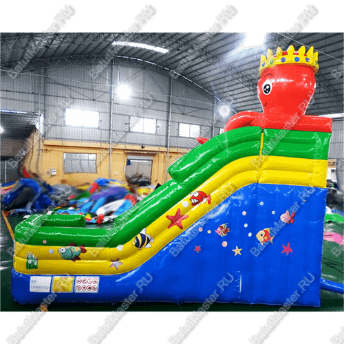 Наземный надувной аквапарк «Осьминог» 31*23*6 м