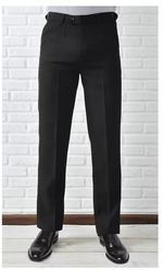 Брюки "Классика", черные, школьные 10 лет, р.152/38 (ВАЙТ КОТТОН)