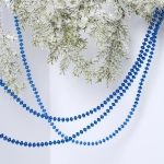 Бусы на ёлку 2,0 м «Жемчуг» 0,68 см, Сапфир