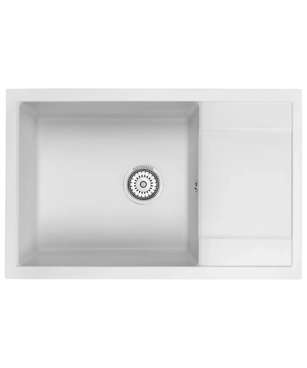 Кухонная мойка Kuppersberg ROYS 60 NL 1B1D WHITE фото 