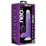 Фиолетовый вибратор-реалистик Encore 8 Inch Vibrating Dildo - 21,6 см. (Цвет: фиолетовый)